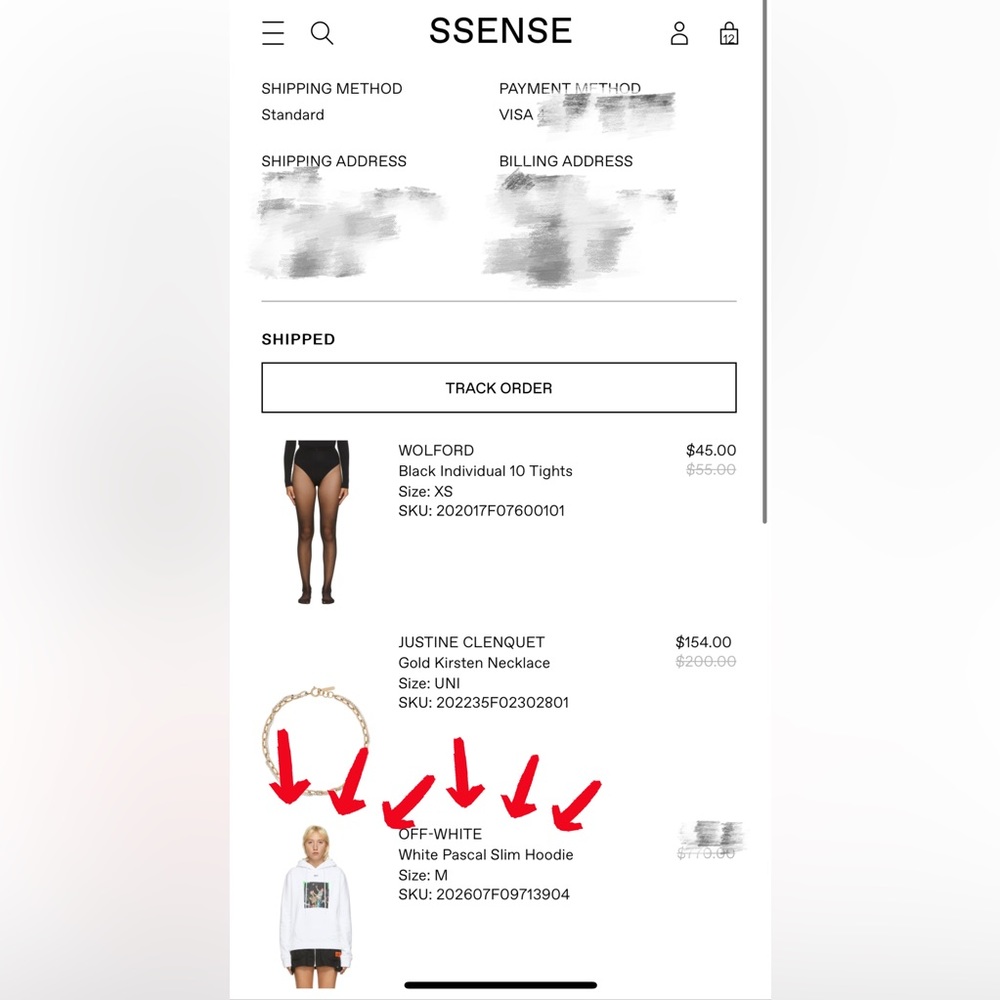 Off-White Oversize Fit Pascal Arrow Hoodie, size M - Picture 10 of 11